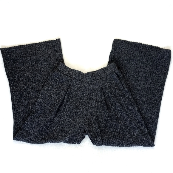 Banana Republic Women's Black White Heathered Knit Rayon Blend Wide Leg Pants XS - Picture 10 of 16